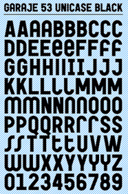 Thumbnail image for Free Font: Garaje 53 Unicase Black