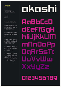 Thumbnail image for Free Font: Akashi