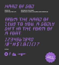 Thumbnail image for Free Font: Hand Of God