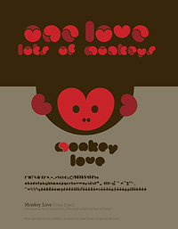 Thumbnail image for Free Font: Monkey Love