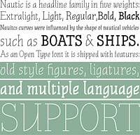 Thumbnail image for Free Font: Nautic