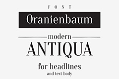 Thumbnail image for Free Font: Oranienbaum