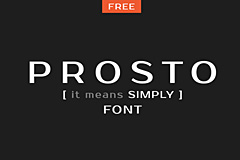 Thumbnail image for Free Font: Prosto