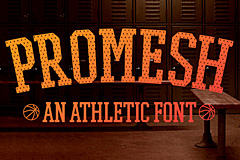 Thumbnail image for Free Font: PROMESH – A Free Athletic Font