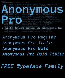 Free Font: Anonymous Pro › FreeTypography