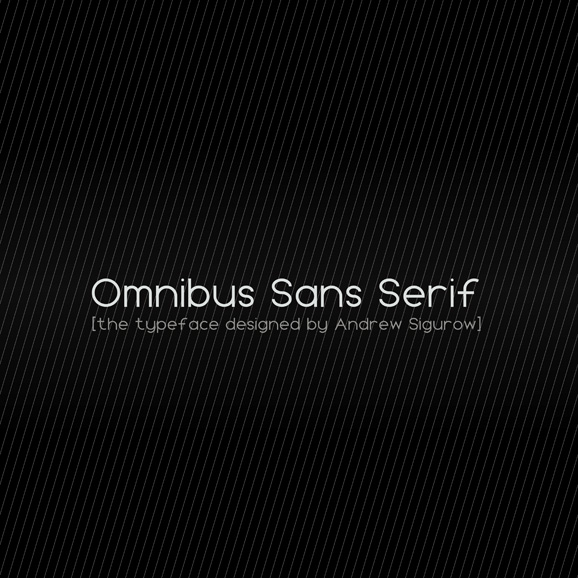 Free Font Omnibus Sans Serif Freetypography