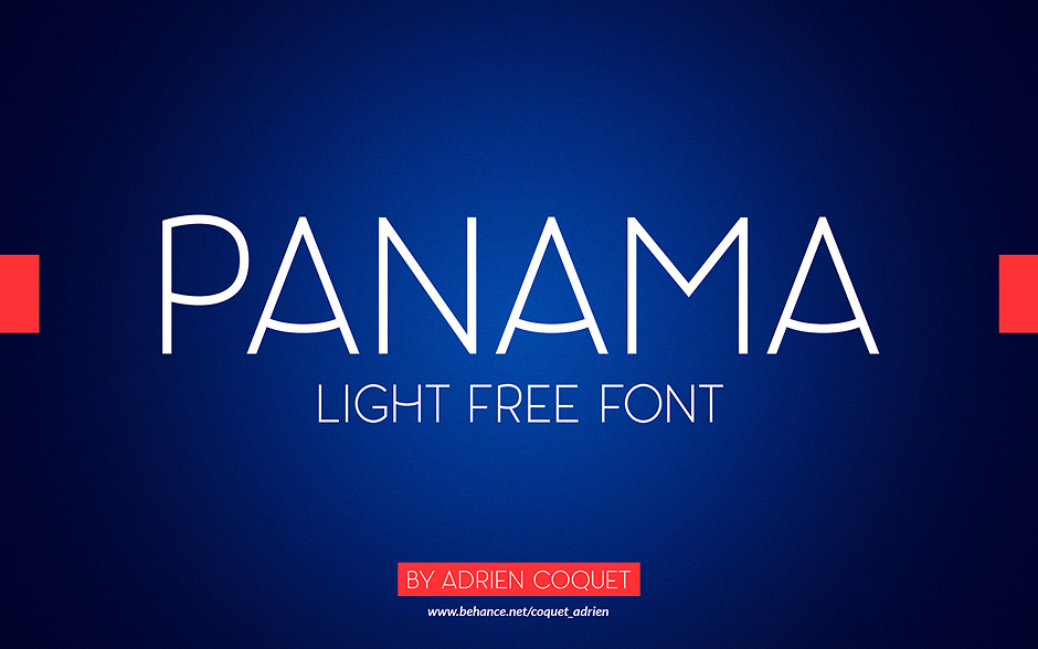 Panama-Light-free-font